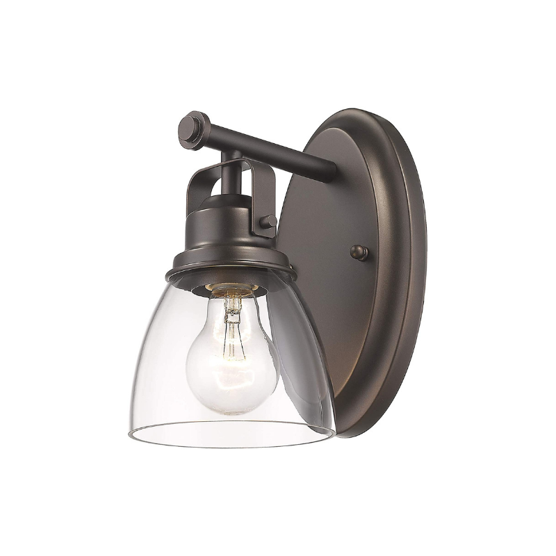Rustic vanity light fixture with oil rubbed bronze finish industrial farmhouse wall sconces