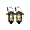 2 pack hanging solar lights outdoor hanging lantern