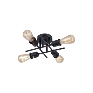 4 light sputnik ceiling light fixture black room lights