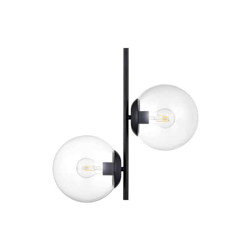 2 light modern pendant light glass globe pendant light