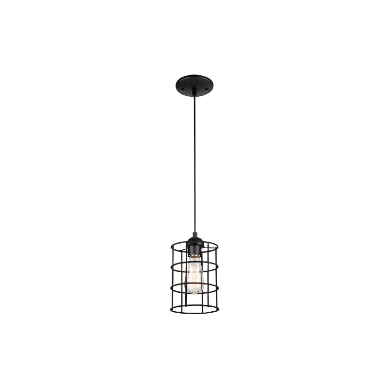 Simplicity industrial mini cage pendant light