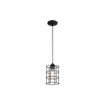 Simplicity industrial mini cage pendant light