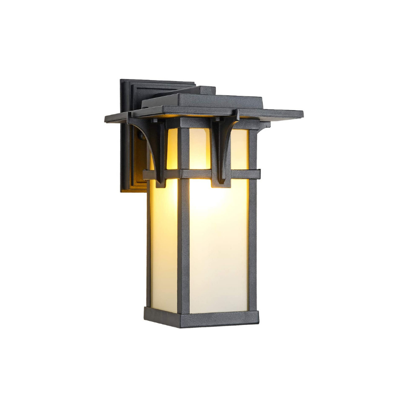 Industrial outside wall lights modern glass exterior light fixture
