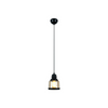Mason Jar glass black painted pendant lamp light