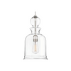 Glass pendant light nickel kitchen pendant lighting