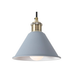 Gray mini pendant light fixture industrial adjustable hanging lamp