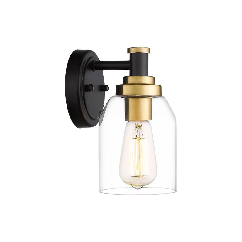 Gold and shop black sconces