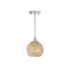 Handcrafted industrial pendant lighting rustic antique white brush hanging light fixture