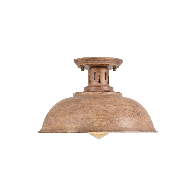 Farmhouse close to ceiling light vintage industrial semi flush mounted lighting fixture
