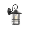 Industrial black outdoor wall lighting seeded glass porch wall lamp
