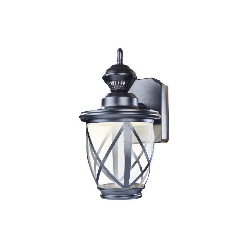 LED motion wall light industrial wall sconce with black finish