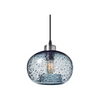 Blown glass pendant light fixture blue pendant lamp