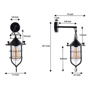 Dock porch lights industrial mid century wall sconces