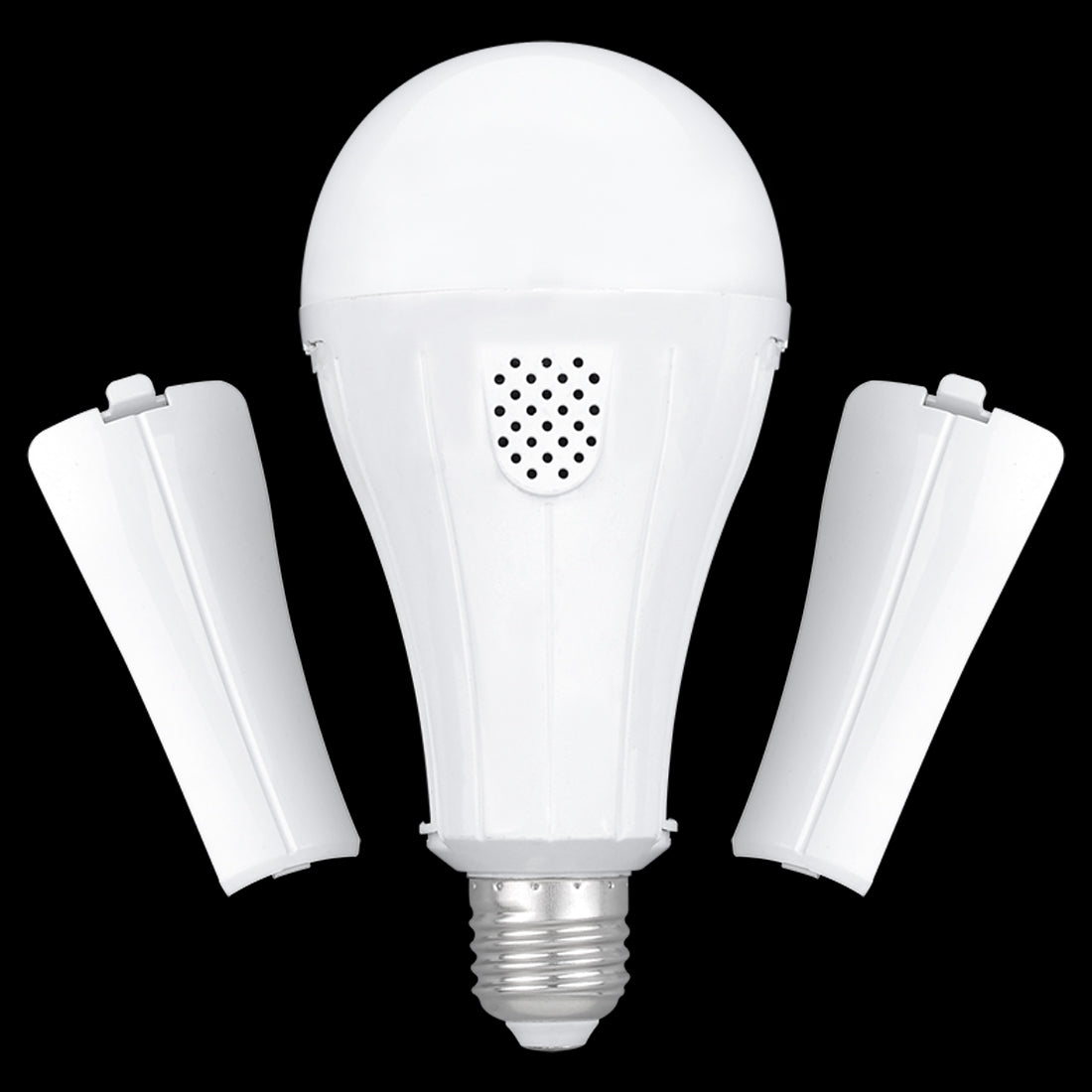 4 pack Outdoor Rechargeable Emergency LED Bulb, Battery driven E26 bulb with hook