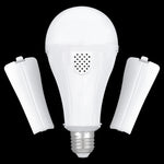 4 pack Outdoor Rechargeable Emergency LED Bulb, Battery driven E26 bulb with hook