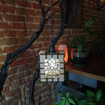 Wood geometric pendant lamp home decor vintage chandelier lighting
