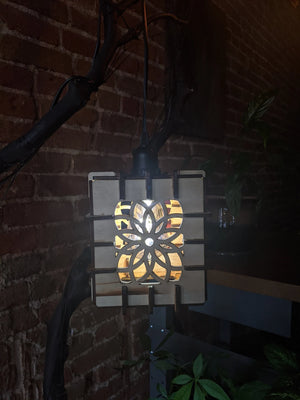 Wood geometric pendant lamp home decor vintage chandelier lighting