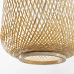 Woven bamboo pendant light long oval hanging lights