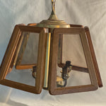 Industrial glass pendant lights cage vintage lamp