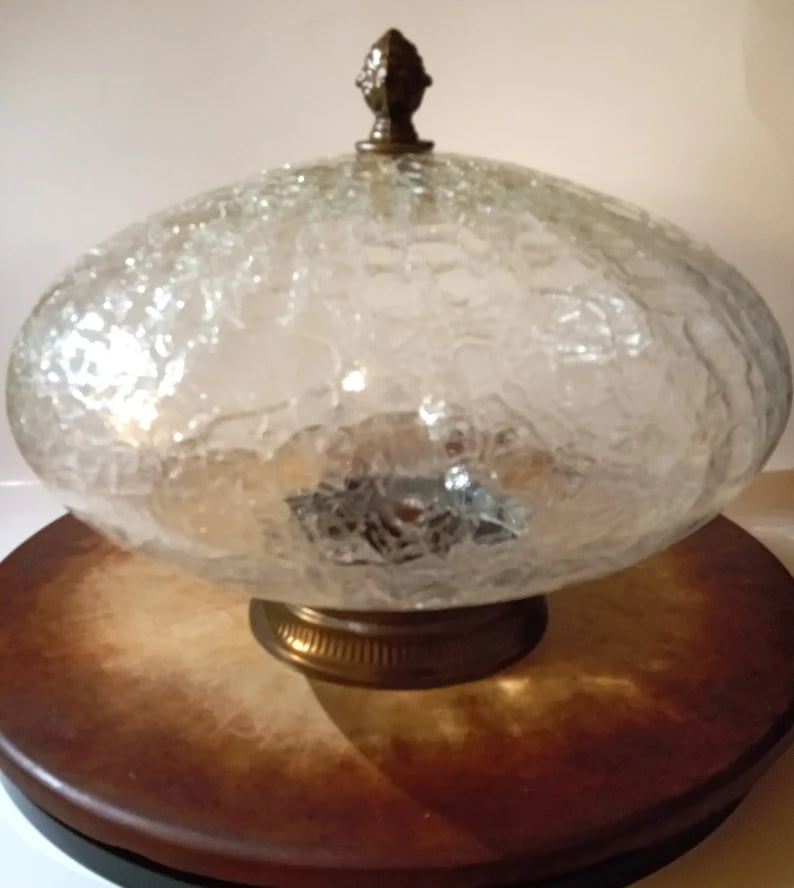 Globe dome ceiling light fixture vintage flush mount light